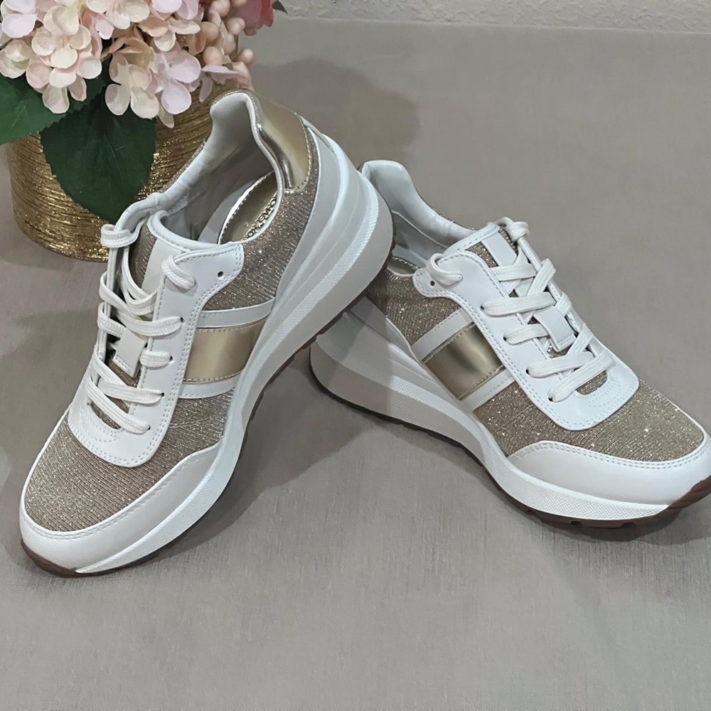 Michael Michael Kors Mabel Wedge Sneaker- Women’s. New - Picture 4 of 9